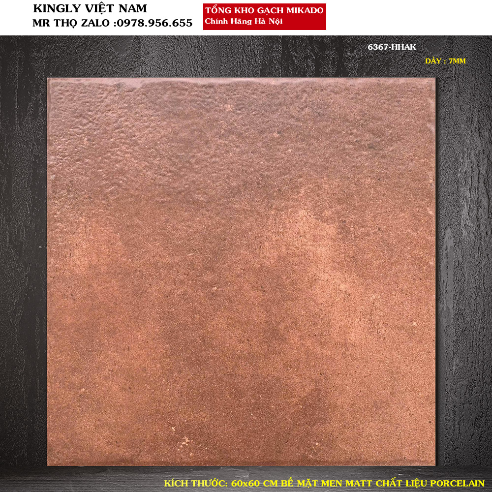 Gạch giả cổ lát sân 60x60 6367
